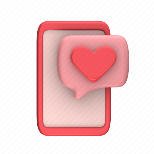 Valentine, heart, love, romantic, happy, pink, gift 3D illustration - Download on Iconfinder