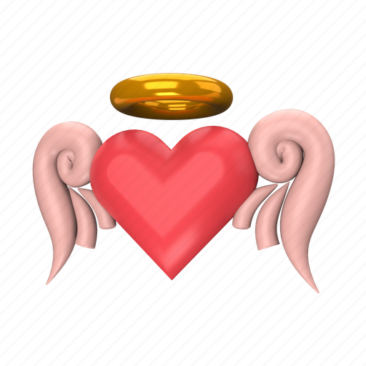 Valentine, heart, love, day, romantic, happy, pink 3D illustration - Download on Iconfinder