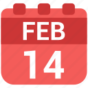 calendar, day, romantic, valentine
