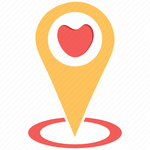Heart, location, love, map, navigation, pin icon - Download on Iconfinder