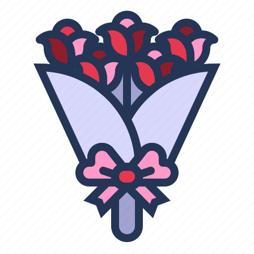 Bouquet, flowers, love, relationship, romance, roses, valentine day icon - Download on Iconfinder
