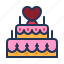 cake, celebrate, heart, love, relationship, romance, valentine day 
