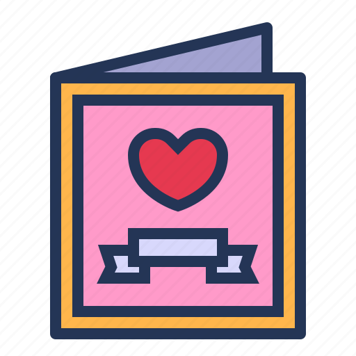 Card, greeting, letter, love, relationship, romance, valentine day icon - Download on Iconfinder
