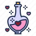 bottle, formula, love, love potion, relationship, romance, valentine day