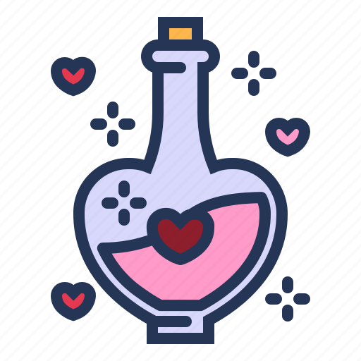 Bottle, formula, love, love potion, relationship, romance, valentine day icon - Download on Iconfinder