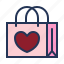gift bag, love, paper bag, relationship, romance, shopping bag, valentine day 