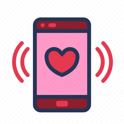 Love, mobile, phone, relationship, romance, smartphone, valentine day icon - Download on Iconfinder