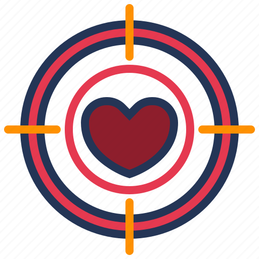Dartboard, heart, love, relationship, romance, target, valentine day icon - Download on Iconfinder