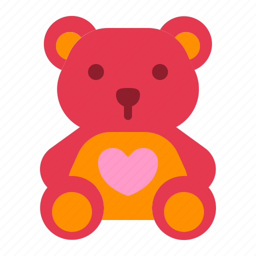 Doll, heart, love, relationship, romance, teddy bear, valentine day icon - Download on Iconfinder