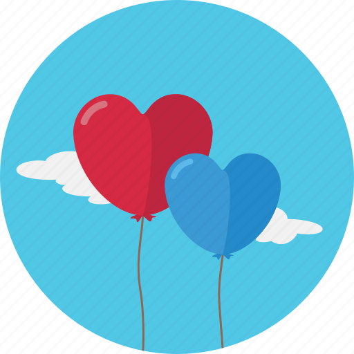 Balloon, baloon, heart, love, romantic, valentine, valentine's day icon - Download on Iconfinder