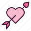 heart, arrow, valentine 
