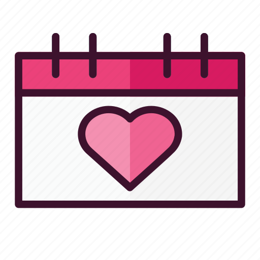 Valentine, calendar, love icon - Download on Iconfinder