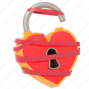 heart shaped lock, lock, unlocked, valentine, 3d, locked heart, padlock