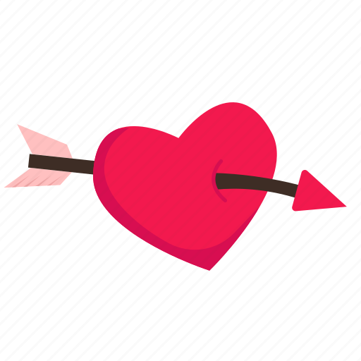 Arrow, love, valentine, romantic, romance, heart, valentine icon icon - Download on Iconfinder
