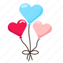 balloon, love, valentine, romantic, romance, heart, valentine icon, party, celebration