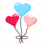 balloon, love, valentine, romantic, romance, heart, valentine icon, party, celebration 