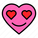 emoji, emoticon, heart, love, valentine