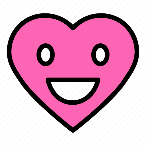 Emoji, emoticon, heart, smile, valentine icon - Download on Iconfinder
