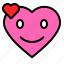 emoji, emoticon, heart, love, valentine 