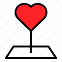 heart, location, love, pin, valentine