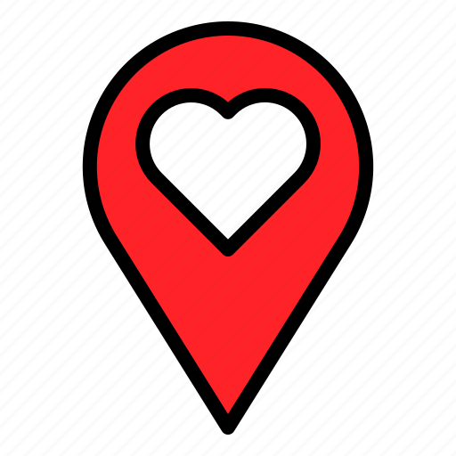 Heart, location, love, pin, valentine icon - Download on Iconfinder