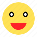 emoji, emoticon, expression, happy, smile