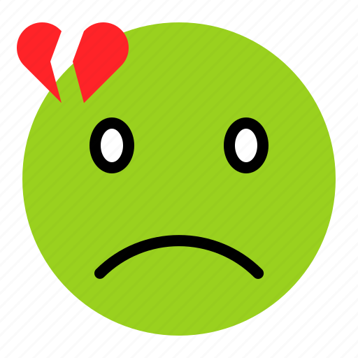 Emoji, emoticon, expression, heartbreak, sad icon - Download on Iconfinder