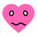 bored, emoji, emoticon, heart, love