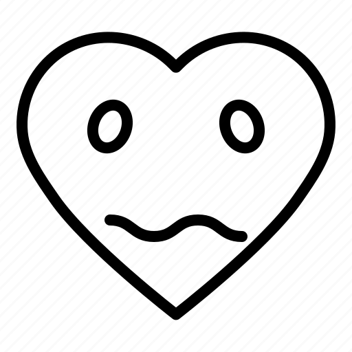 Bored, emoji, emoticon, heart icon - Download on Iconfinder
