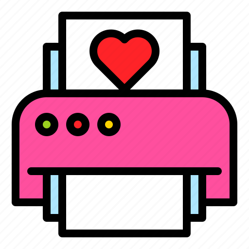 Print, printer, printing, romance icon - Download on Iconfinder
