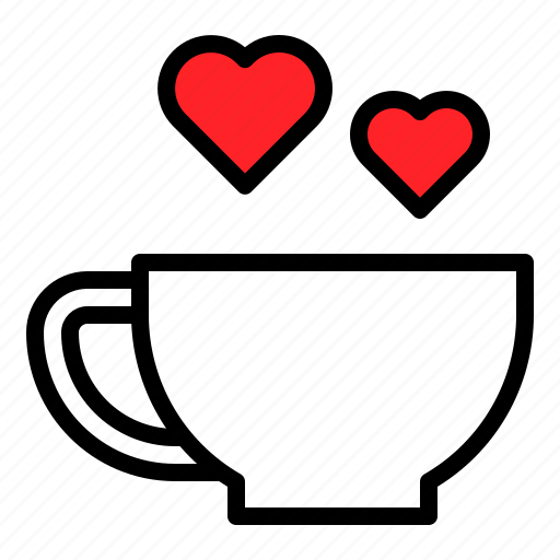 Cup, drinks, heart, romance icon - Download on Iconfinder