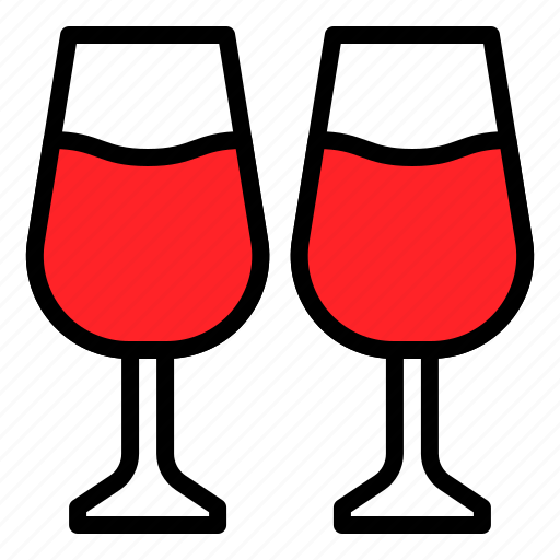 Champagne, drinks, glass, romance, wine icon - Download on Iconfinder