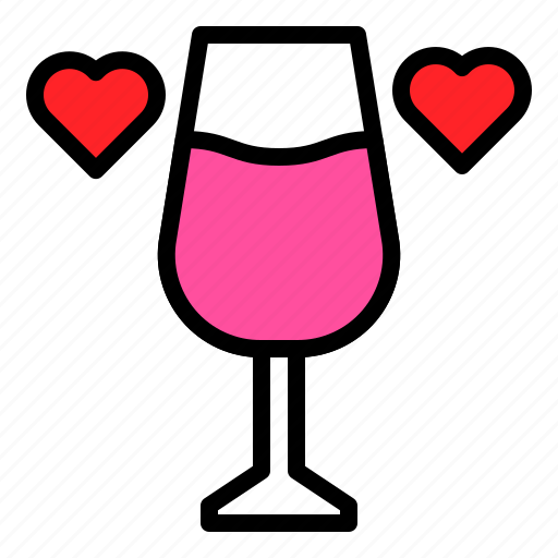 Champagne, drinks, glass, romance, wine icon - Download on Iconfinder