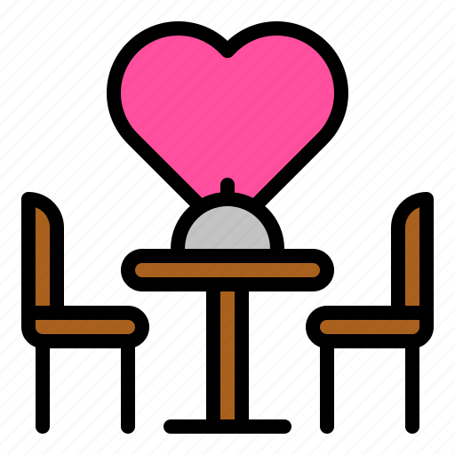 Chair, dinner, romance, table icon - Download on Iconfinder
