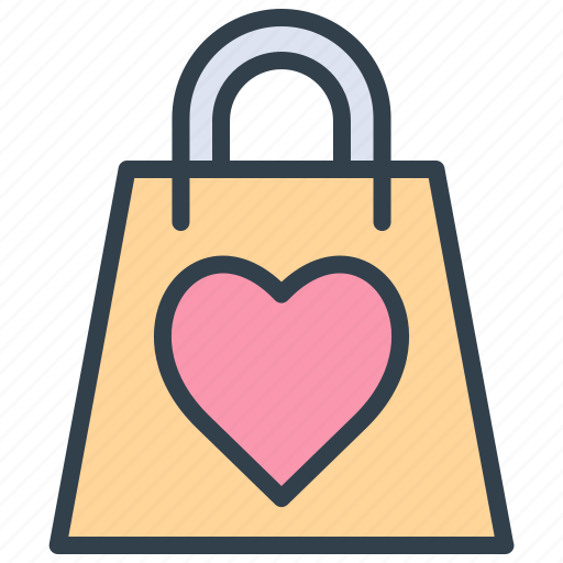 Valentine, bag, shopping, shop, gift, love icon - Download on Iconfinder