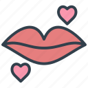 valentine, kiss, lips, romance, love, romantic
