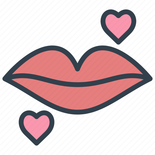 Valentine, kiss, lips, romance, love, romantic icon - Download on Iconfinder