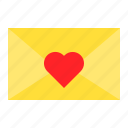 envelope, heart, letter, mail, romantic