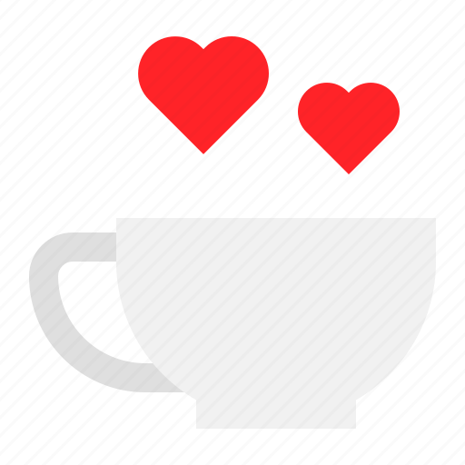 Cup, drinks, heart, romantic icon - Download on Iconfinder