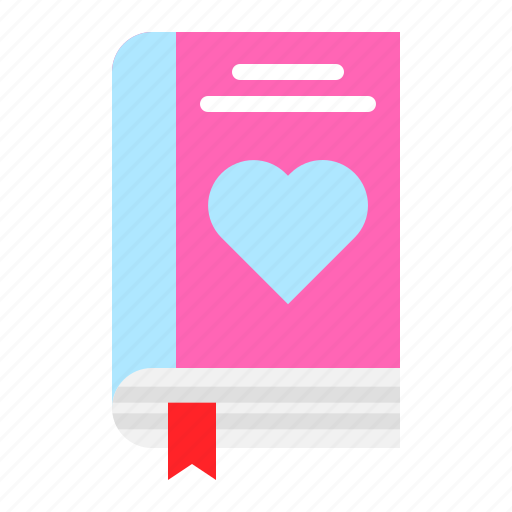 Diary, heart, love, notebook, romantic icon - Download on Iconfinder