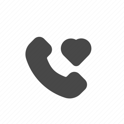 Call, communication, heart, love, romance, telephone, valentine icon - Download on Iconfinder