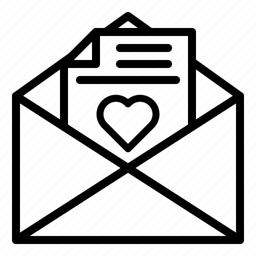 Envelope, heart, letter, love, mail, valentine icon - Download on Iconfinder