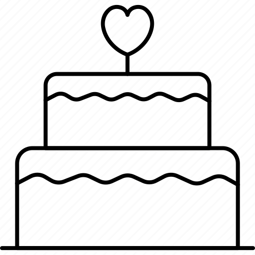 Cake, birthday, wedding, heart icon - Download on Iconfinder