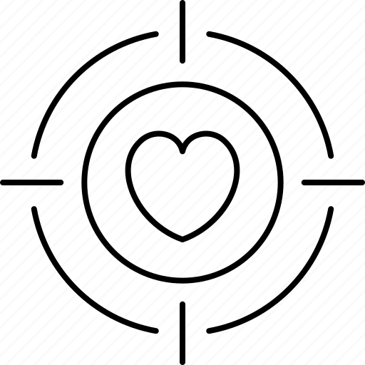 Target, aim, heart, circular icon - Download on Iconfinder