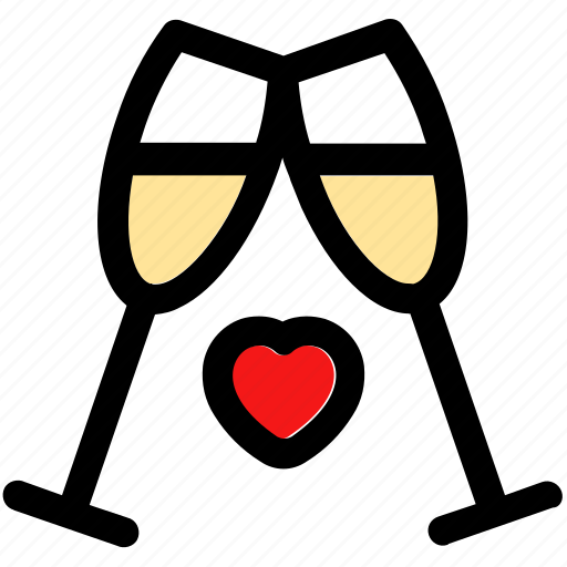 Heart wine, wine, wine drinking, wine glass, winery icon - Download on Iconfinder
