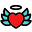 angel, dove, flying hearts, heart wings, revive, winged heart 