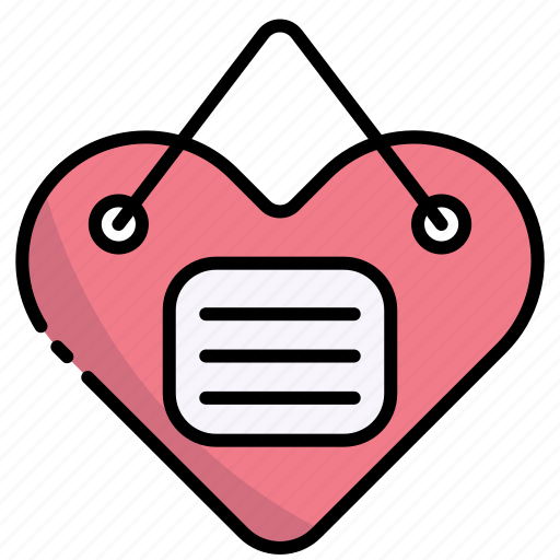Tag, love, heart, label, message icon - Download on Iconfinder