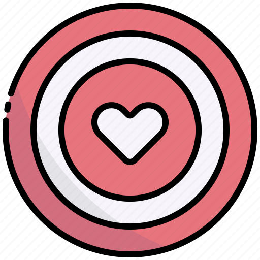 Target, love, heart, goal, idea, strategy, success icon - Download on Iconfinder