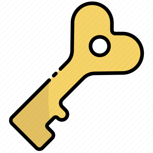 Key, love, lock, valentine, like icon - Download on Iconfinder
