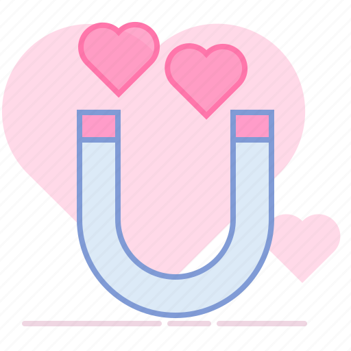 Attraction, heart, lovers, magnet, partner, romance, valentin icon - Download on Iconfinder